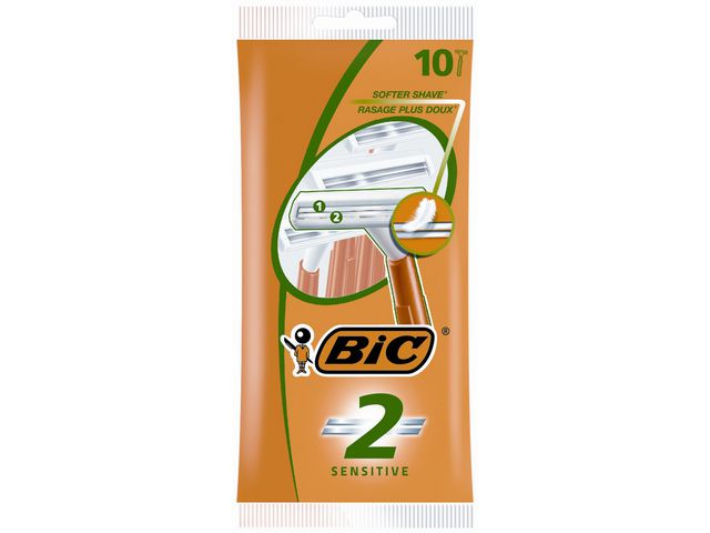 BIC® Rakhyvel  Sensitive 2-blad, fp om 10 st