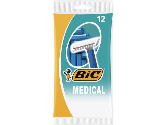 BIC® Rakhyvel Medical 1-blad, fp om 12 st