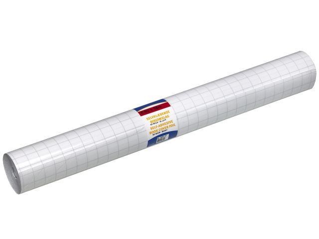 Bantex Bokplast självhäftande 80 my 60cmx25m blank, rulle om 25 m