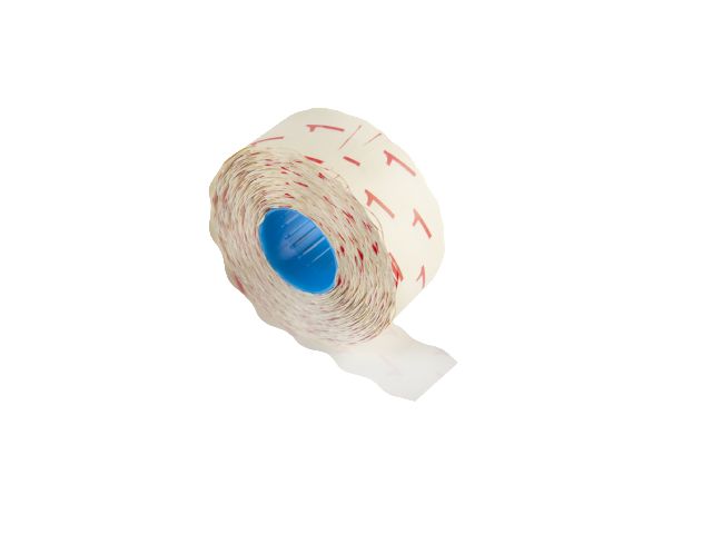 Prisetikett 26x16mm vit G1, fp om 6 st
