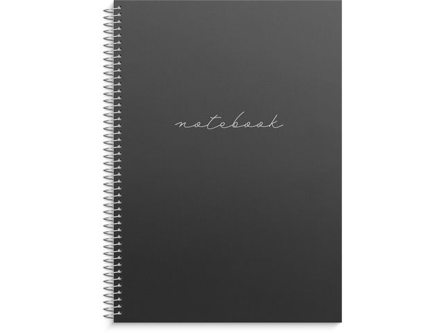 Burde Anteckningsbok A4 black, st