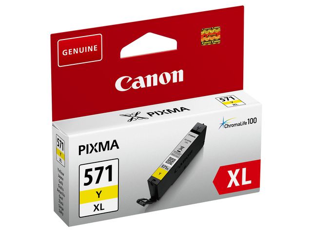Canon Bläckpatron CLI-571Y XL (0334C001), gult, singelpack, hög kapacitet, st