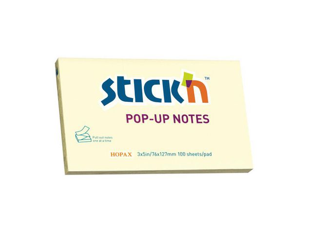 Stick'N Notes STICK`N Z-block 76x127mm gul, st