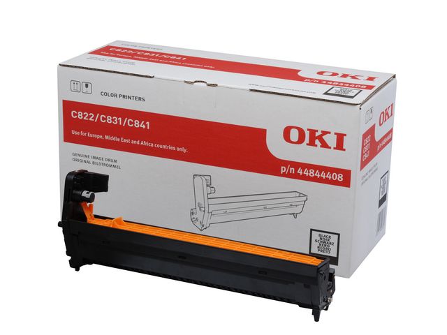 OKI Trumma, svart, singelförpackning, 44844408, kompatibel med C822, st