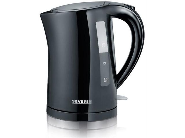 Severin Vattenkokare 1,5L 2200W svart, st