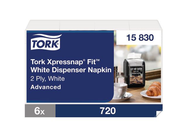 Tork Servett Xpressnap Fit Vit, fp om 720 st