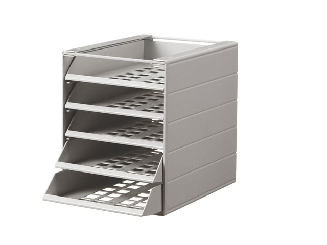 Durable Blankettfack IDEALBOX BASIC 5 fack C4 322x250x332mm grå, fp om 5 st