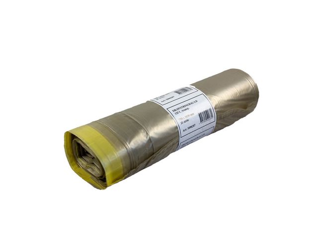 Polynova Soppåsar, dragsnöre, LDPE, 100 % återvinningsbara, 125l, rulle om 25 st