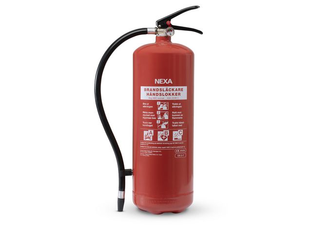 NEXA Brandsläckare pulver 6kg röd 43A 233B C, st