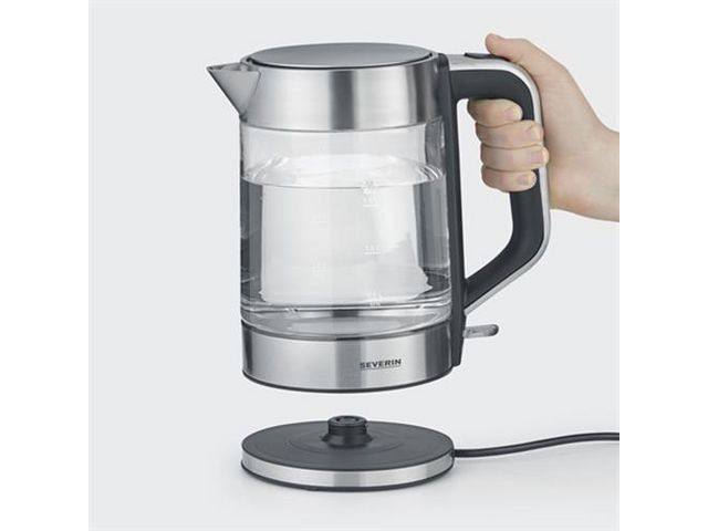 Produktfoto för Severin Vattenkokare glas 1,7L 2200W