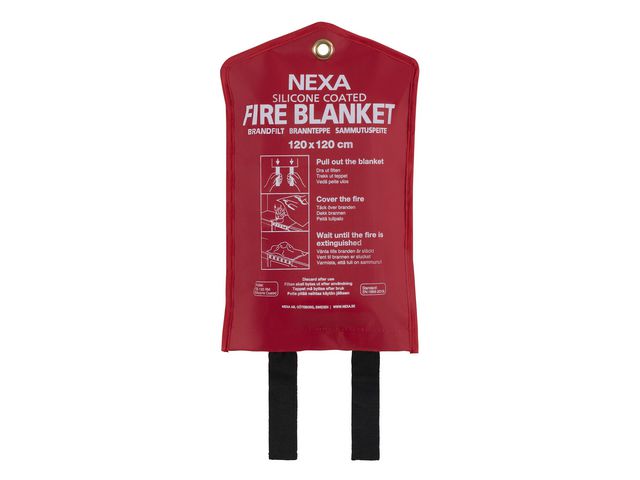 NEXA Brandfilt Silikon 120x120cm Röd, st
