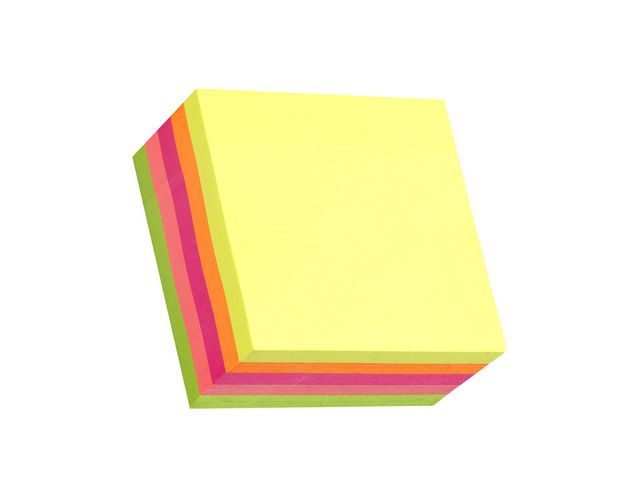 Notes kub Standard 76x76mm neon 450bl, block om 450 blad