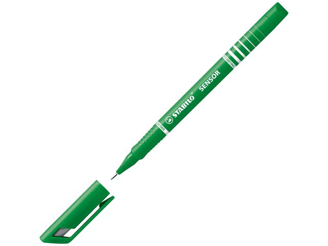 STABILO Fiberpenna  0.3mm grön, st