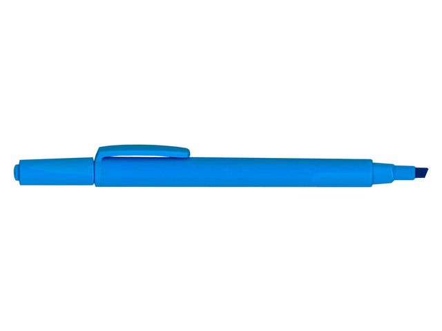 CENTROPEN Överstrykningspenna Focus, med rund pennkropp, snedskuren spets, 1–4 mm, blå, st