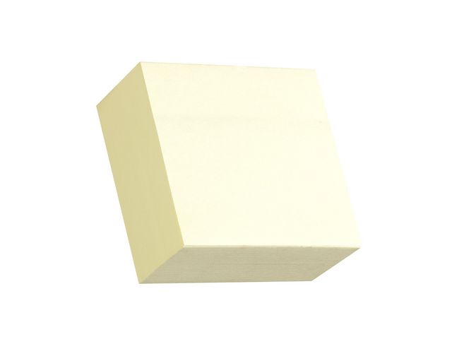 Notes kub Standard 76x76mm gul 450bl, block om 450 blad