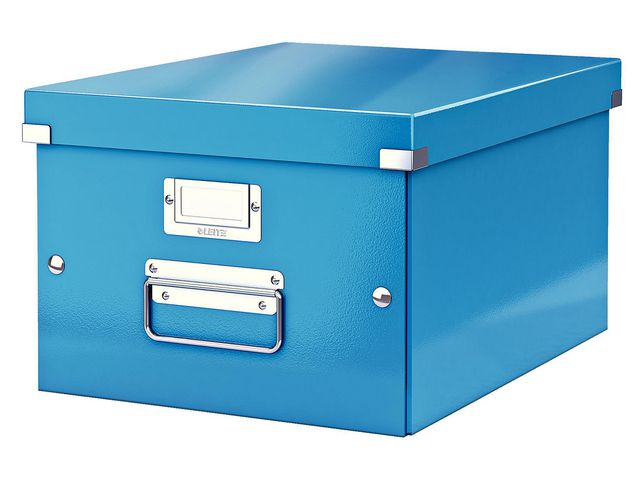 Leitz Förvaringslåda M Click & Store WOW blå, st