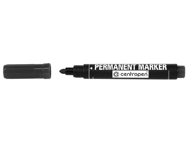 Märkpenna Permanent märkpenna, 2,5 mm linjebredd, svart, st