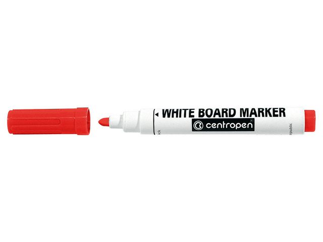 Whiteboardpenna, 2,5 mm linjebredd, röd, st
