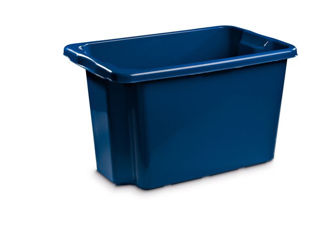 Förvaringsbox 55L, blå, st