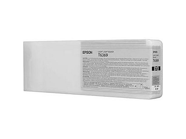 Epson Bläckpatron, T6368, hög kapacitet, ljus svart, singelförpackning, C13T636900, st
