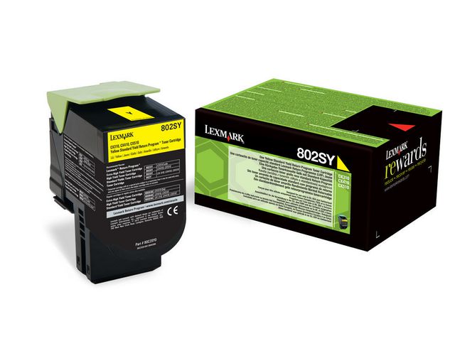 Lexmark Toner 80C2SY0, gul, st