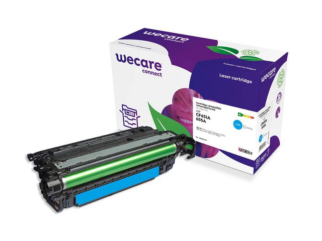 Wecare Toner HP CF451A 655A 10,5K cyan, st