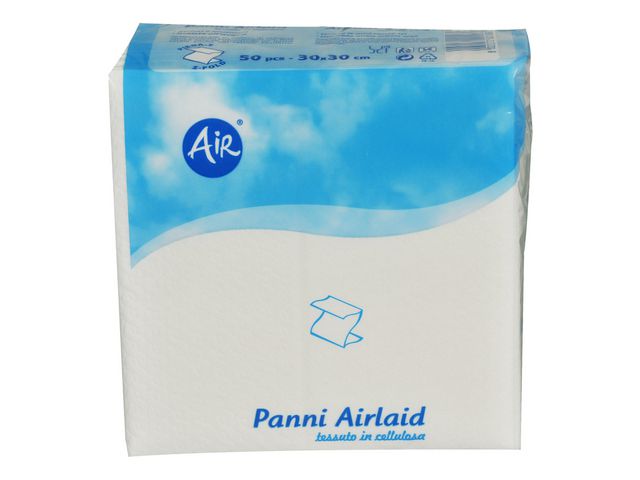 ABENA Tvättlapp Airlaid 30x30cm vit, fp om 50 st