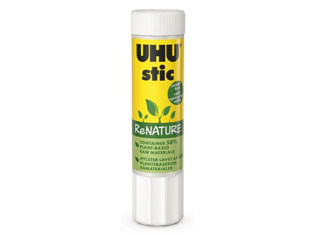 Uhu Limstift ReNATURE, tvättbart och genomskinligt, 21 g, st