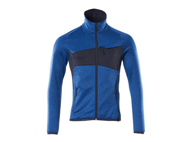 MASCOT® Fleecetröja med blixtlås Accelerate herr azur/mbl XS, st