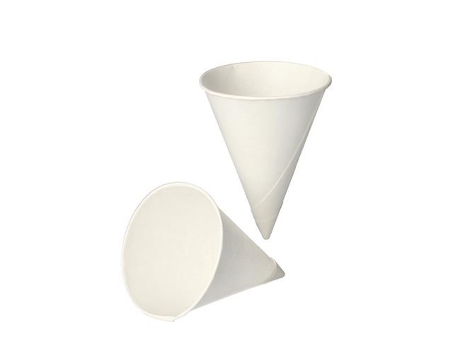 PAPSTAR Spetsbägare Sockerrör 120 ml vit, fp om 200 st