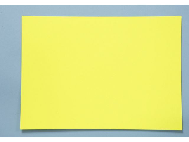 Textkartong A4 260g fluor gul, fp om 25 st