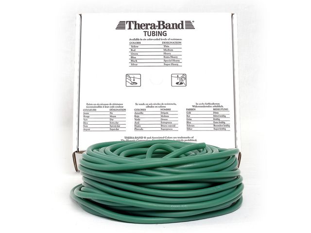 THERA-BAND Träningsband TUBING grön 30,5m, st