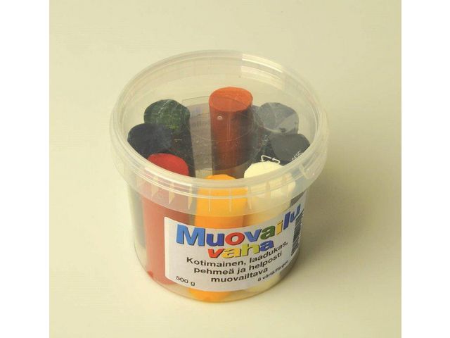 Modellera bivax 500g 8 färger, fp om 8 st
