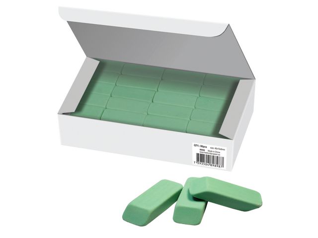 Actual Radergummi ACTUAL 40x15x8mm grön 80/fp, fp om 80 st