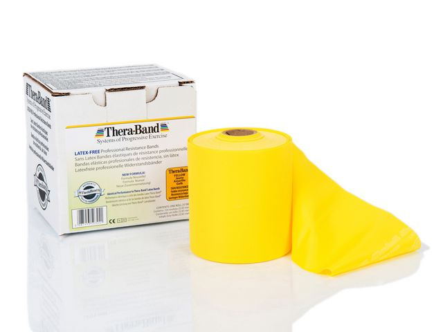 THERA-BAND Träningsband Latexfri gul 22m, st