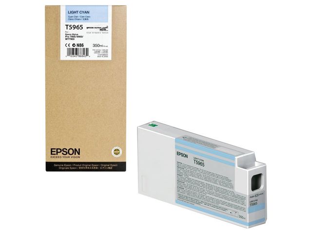 Epson Bläckpatron, T5965, ljus cyan, singelförpackning, C13T596500, st