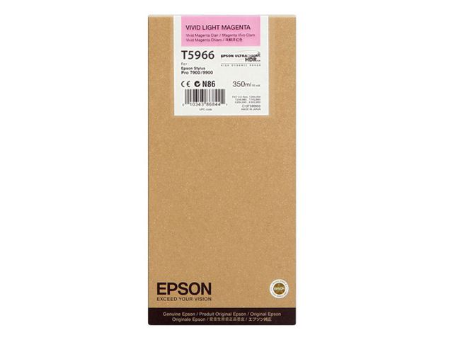 Epson Bläckpatron, T5966, levande ljus magenta, singelförpackning, C13T596600, st