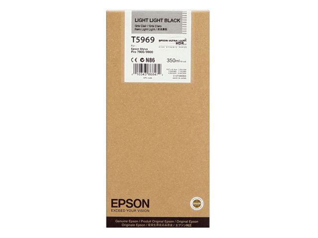 Epson Bläckpatron, T5969, ljus svart, singelförpackning, C13T596900, st