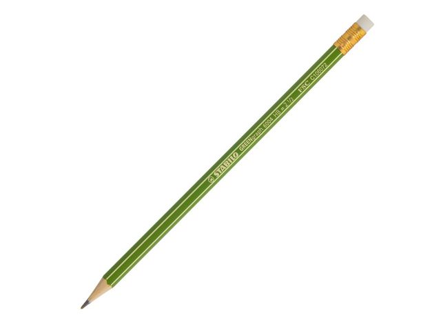 STABILO Grafitpenna, GreenGraph 6004, HB-stift, sexkantig pennkropp, grön, fp om 12 st