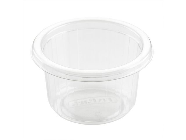 Duni Matbehållare, 110 ml, för engångsbruk, 80x80x46mm, transparent, fp om 50 st