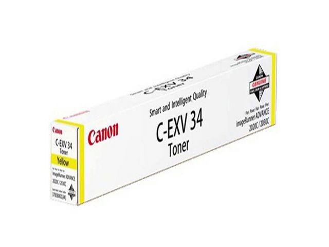 Canon Toner, C-EXV 34, gul, singelförpackning, 3785B002, st