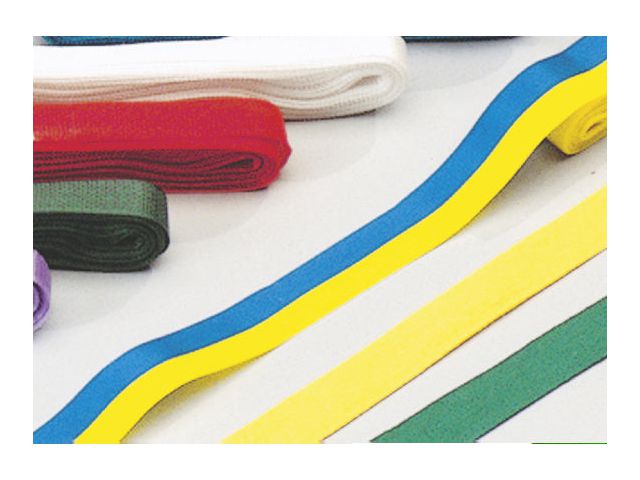 PLAYBOX Sidenband 5mx15mm gul/blå, rulle om 5 m