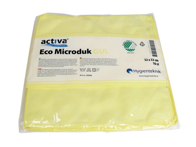 Activa Microfiberduk ECO gul, st