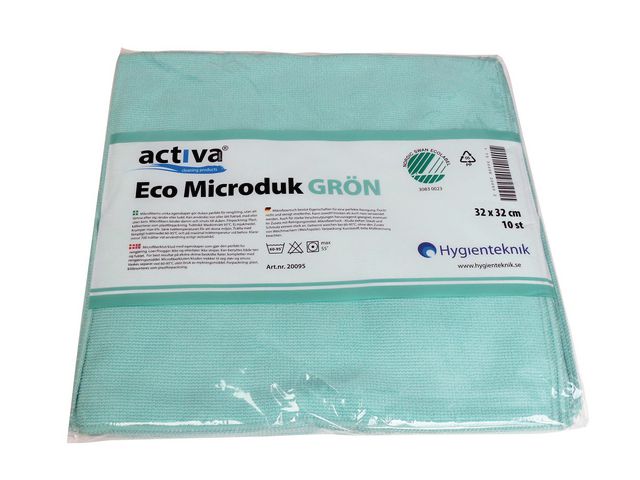 Activa Microfiberduk ECO grön, st