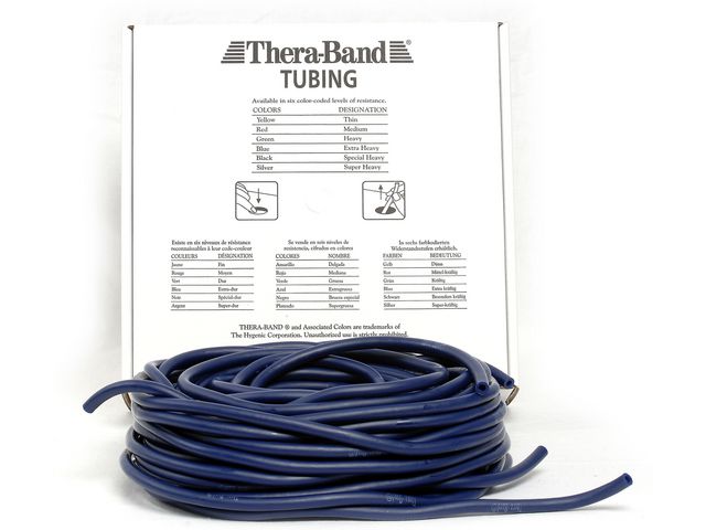 THERA-BAND Träningsband TUBING blå 30,5m, st