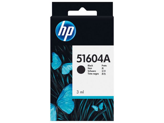 HP Bläckpatron 51604A CJ-3A Svart, st