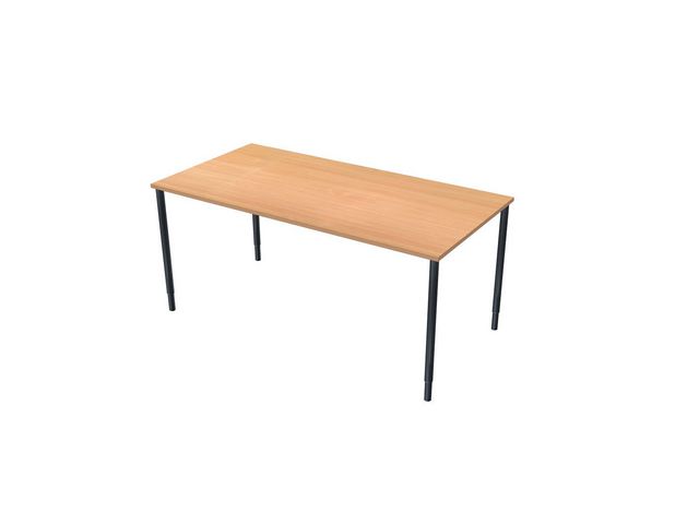 LANAB DESIGN Skrivbord Fristående 160x80cm boklam/svart, st