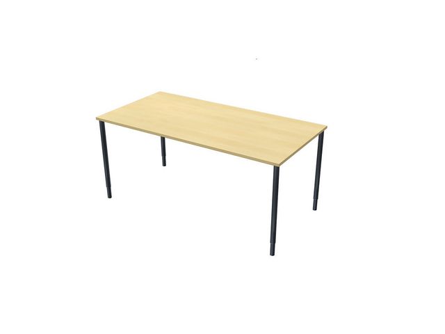 LANAB DESIGN Skrivbord fristående 1600x800mm björkla/svart, st