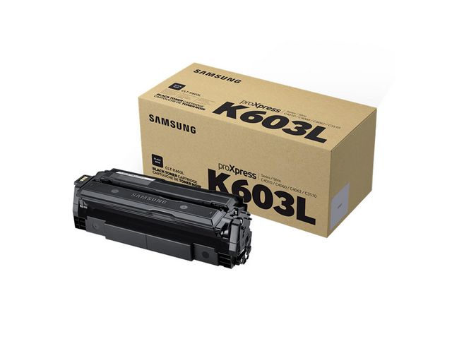 Samsung Tonerkassett, CLT-K603L, SU214A, svart, singelförpackning, hög kapacitet, st