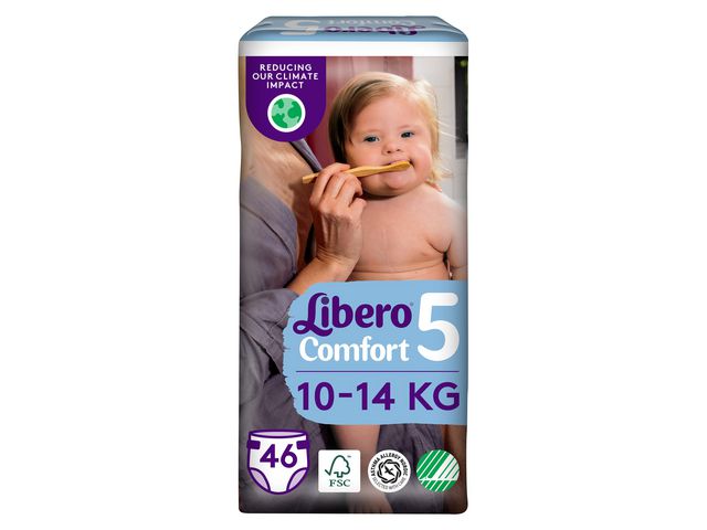 Libero Blöja Comfort S5 10-14kg, fp om 46 st
